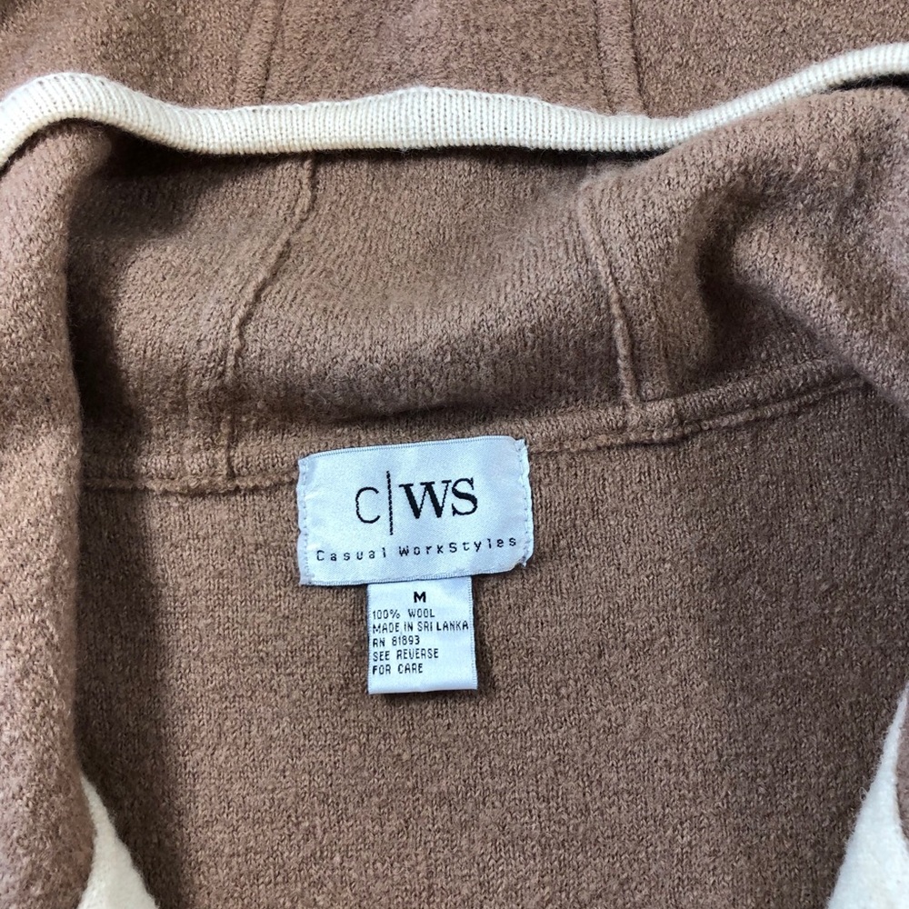 100% Wool Camel Color Long Coat In size Medium - Picture 4 of 10